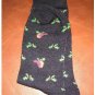 Women's Christmas Crew Socks - Black Cute Cat or Kitten & Holly & Cardinals Shoe Size 4-10 NEW