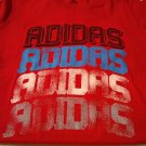 NEW Womens Adidas x 4 Graphic LOGO Tee in RED Womens Large L