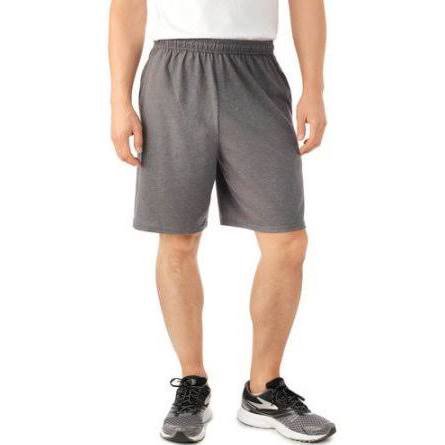 NEW Fruit of the Loom Mens Jersey Shorts - Charcoal Gray Cotton Blend ...