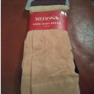 New Merona Knee-High Trouser Nylon Socks 3 Pairs Black Brown Khaki Shoe Size 4-10