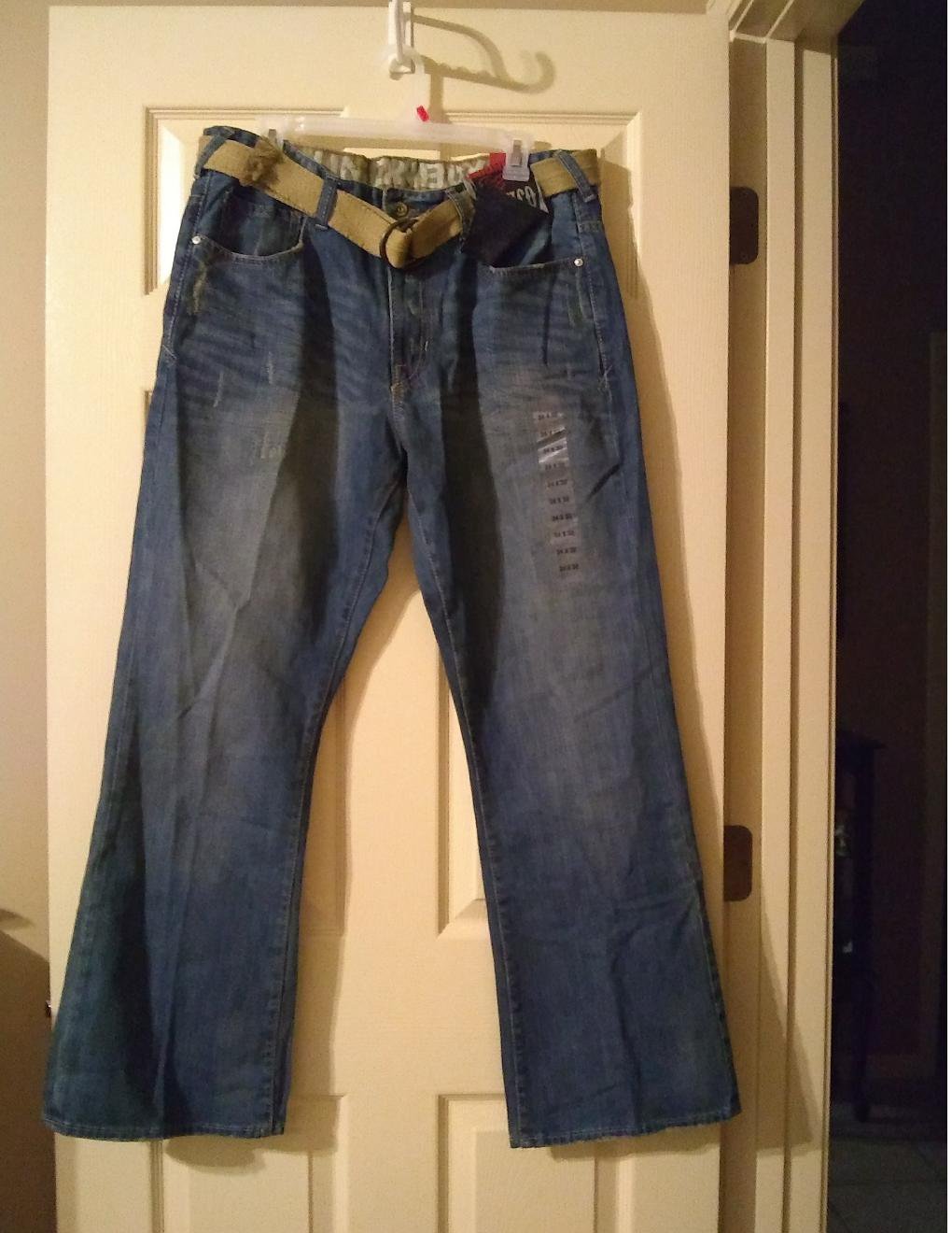 UnionBay Bronco Boot Cut Premium Mens Jeans Teens Boys Blue 34 x 30