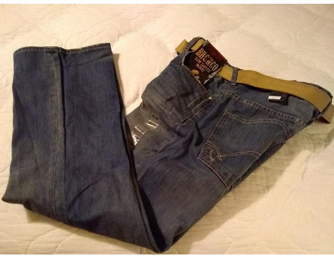 UnionBay Bronco Boot Cut Premium Mens Jeans Teens Boys Blue 34 x 30