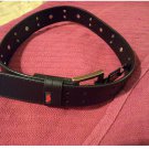 Mens Faux Leather Black Studded Belt Sz Small by Tony Hawk NEW