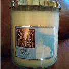 New Yankee Candle SOHO Living WHITE CLOUDS 20 OZ. Jar Candle With 2 Wicks Retired HTF