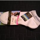 Danskin Now 2-pk. Rayon from Bamboo Low Cut Light Density Socks in White Fits Shoe Size 4 to 8 NEW