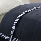 NEW Comfort Classics Microfiber Quilted Blanket - Full/Queen Zebra Black & White
