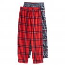 Mad Dog Concepts Red & Fairisle Lounge Sleep Pants Boys Small 4/5 NEW in Pkg Lot of 2