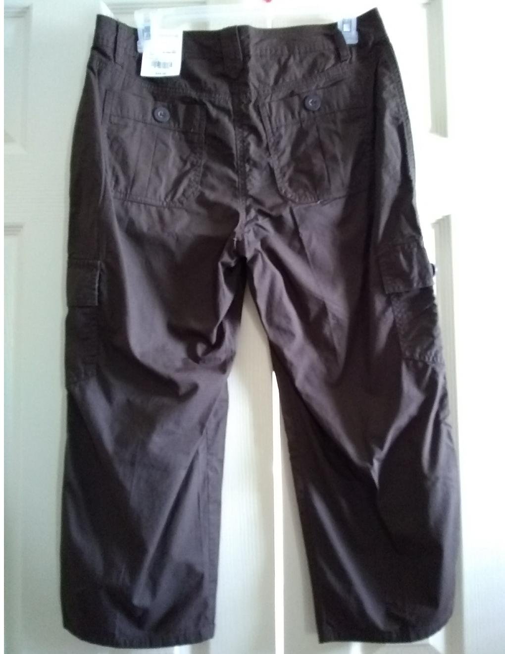Womens 100 Cotton Cargo Capris Capri Pants by Liz Claiborne Size 14 in