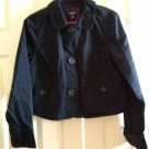 Sonoma Womens Black Solid Cropped Blazer or Jacket Sz. Medium NEW