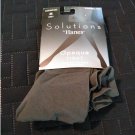 Hanes Solutions Grey Opaque Tights - Control Top - Size M Up to 160 lbs. NEW