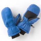 New Sonoma Brand Boys Ski Gloves Medium Size 14/16 Fleece Outer in Blue Thinsulate 40 grams