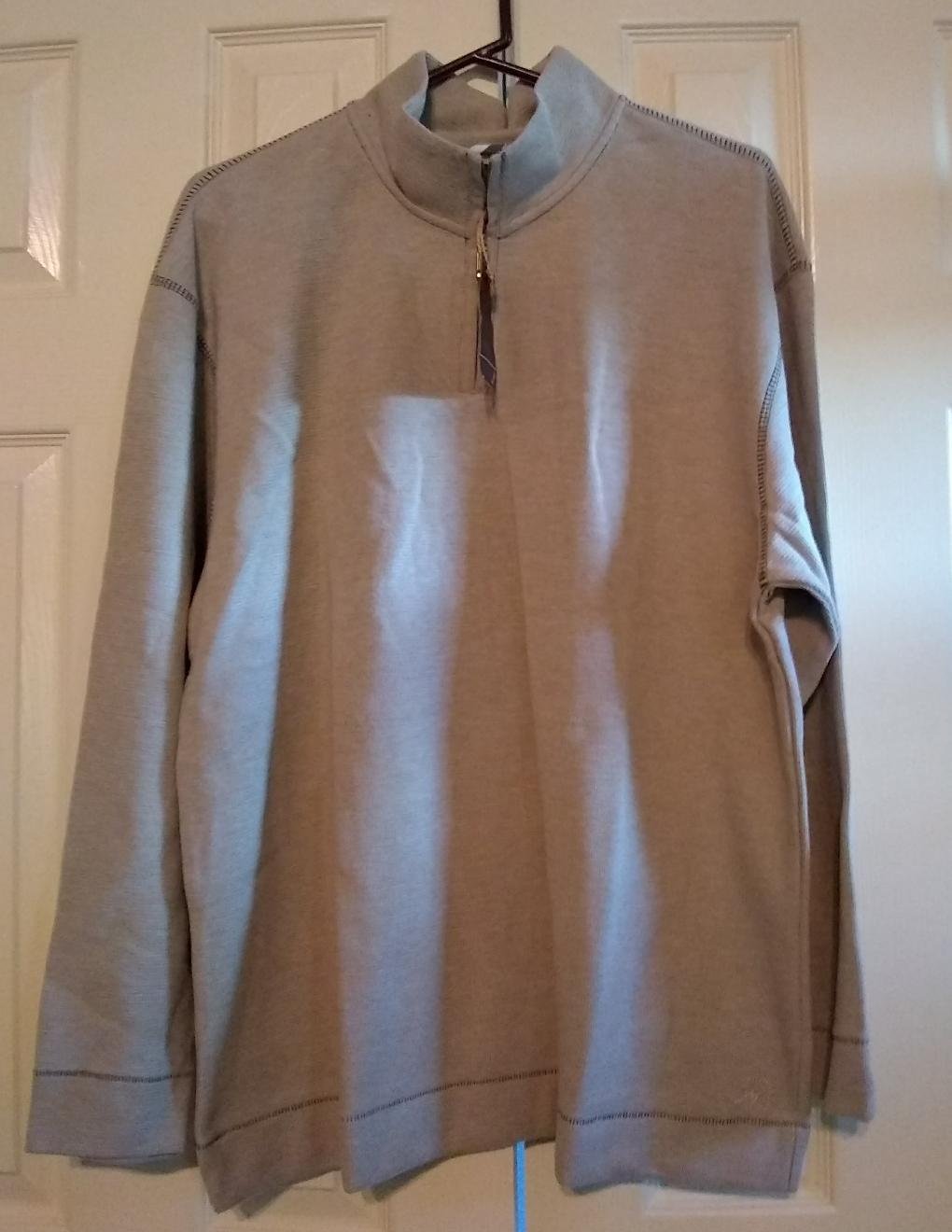 Mens Method Brand Solid Tan Waffle Weave 1/4 Zip Sweater Size Large or ...