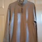 Mens Method Brand Solid Tan Waffle Weave 1/4 Zip Sweater Size Large or L NEW