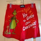 NEW Medium M Dr Seuss GRINCH Holiday Christmas BOXER Sleep SHORTS MERRY GRINCHMAS