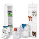 NEW Honey-Can-Do BTS-01584 8 Piece Closet/Dorm Organization Kit, White