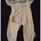 Precious Moments One Piece Kitten Floral Dot Sleep & Play 6-9 Month NEW