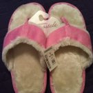 Womens Plush Flip Flop Slippers by Aeropostale Pink L Large for 9/10 NEW