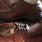 NEW Ralph Lauren Chaps Nantucket Brown Waterproof Leather Lace Up Shoes Size 9M