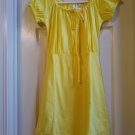 NEW Small Womens Cotton Peasant Style Tunic Top in Yellow from Newport News