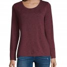 NEW Scoop Neck Layering TEE from JCP ANA Brand - Ruby Space Dye - Size XS