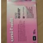 12 NEW in Box Uni-Ball 207 Pink Ribbon Retractable Fraud Prevention Gel Pens Black Ink Medium Point