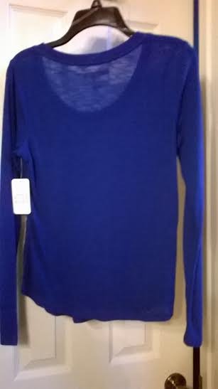 NEW Canyon River Blues Womens Long Sleeve Shirt Small - Deep Royal Blue ...