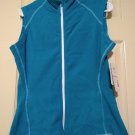 NEW Everlast Active Fleece Vest Zip Front 2 Pocket Teal Womens Medium or M