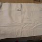 NEW Linden Street Front Button Tab Valance Set of 2 Cotton Soft Cream 16â x 60â Each