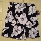 Mens Large or L Navy & White Swim Trunks or Suit by Sonoma Brand NEW