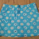 Girls Size XL 100% Cotton Fashion Scooter Skort by Circo in Floral Blue - 14/16 Shorts Skirt