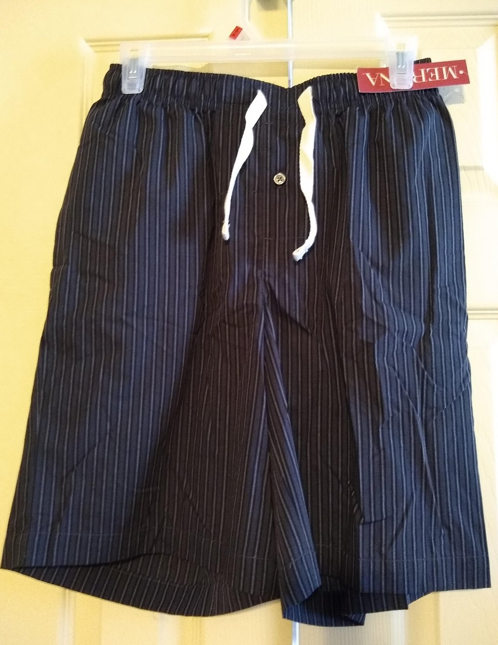 NEW Mens Lounge Sleep Shorts Stripes 100 Cotton by Merona Size Small S