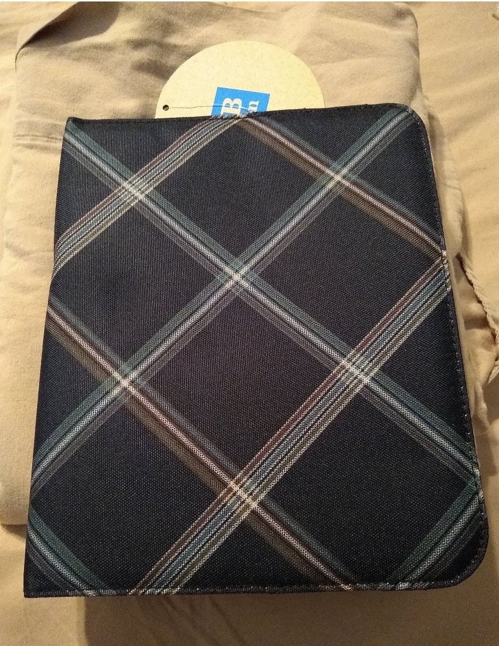 Pottery Barn Pack It School iTablet iPad Protective Case Cover in Classic Plaid NEW