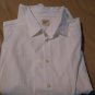 Mens Old Navy Linen Button Down Casual Shirt 2XL or XXL White Stripe NEW