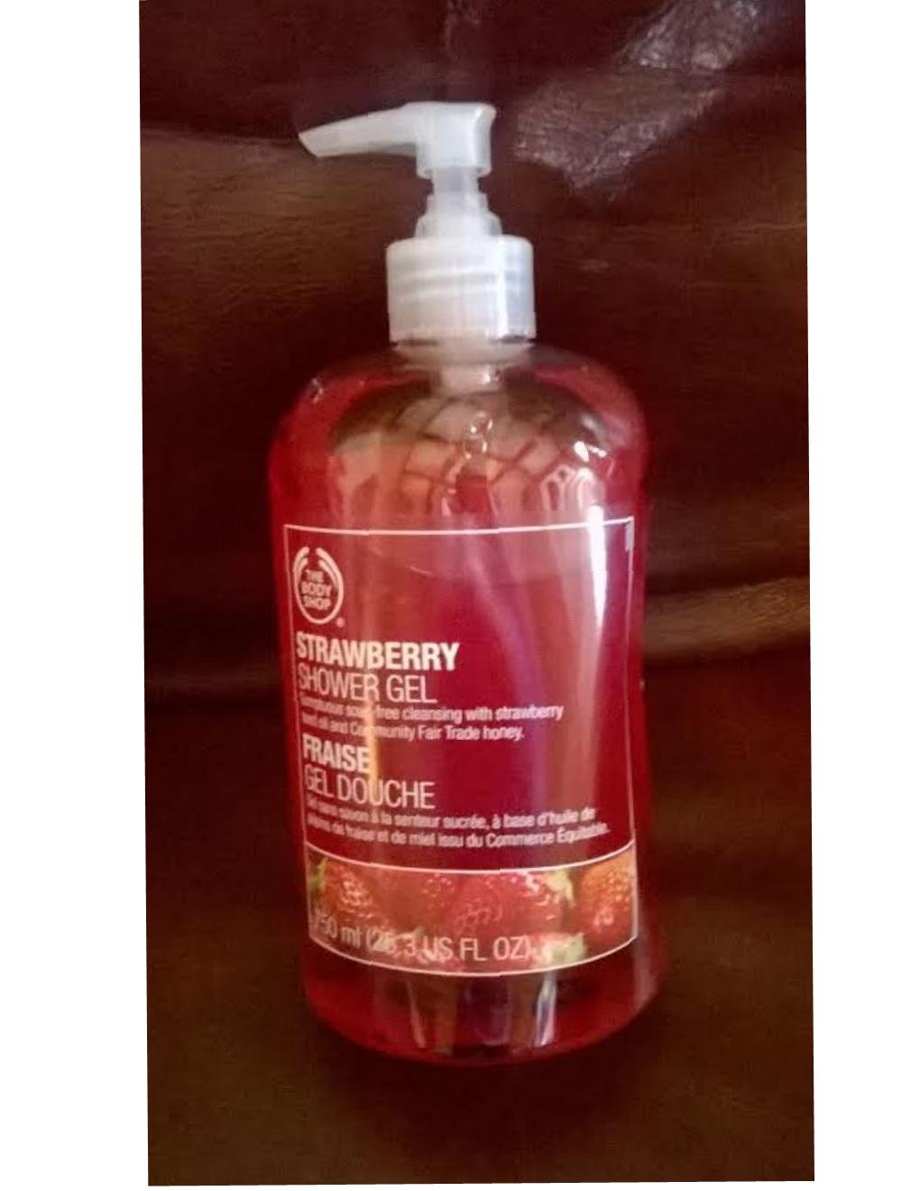 NEW Unopened Unused The Body Shop Strawberry Shower Gel Jumbo 25.3
