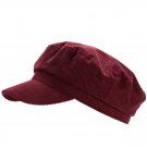 NEW Maroon or Burgundy Cabbie Style Cap or Hat by Time & Tru OSFM
