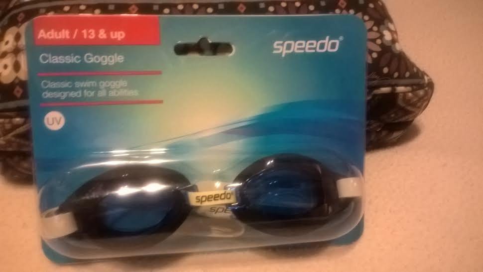 NEW SPEEDO Active Classic Swim Goggle Blue Tint in Pkg