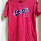 Youth Unisex Los Angeles Angels Tee or T-Shirt by Adidas Red Size Medium 10/12 NEW