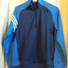 Boys Extra Large XL Adidas  3-Stripes Layering Jacket Pockets 1/4 Zip Blue NEW
