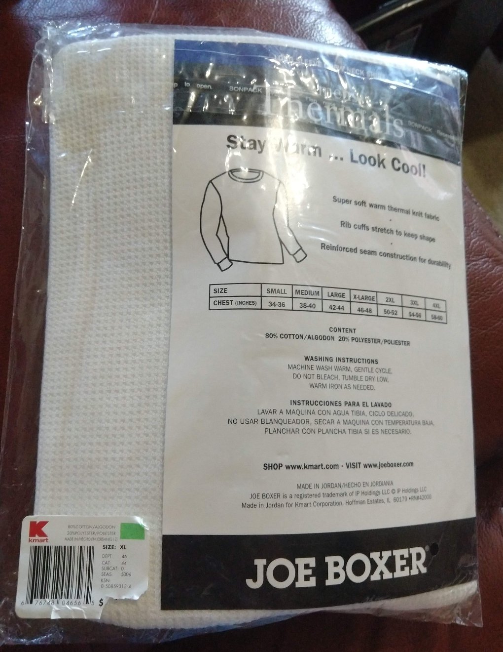 joe boxer thermal shirt