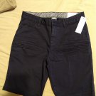 Time and Tru Womens Mid-Rise Slim Fit Bermuda Shorts Size 4 Navy Blue New