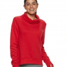 New Womens Tek Gear Chicago Red Turtle Neck Fleece Sweatshirt S