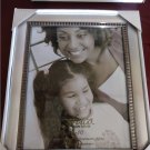 New Fetco Hadley Matte Silver Photo Frame 8 in x 10 in Vertical or Horizontal Display