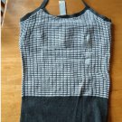 Old Navy Womens Small Striped Ribbed Halter Top Tie-Neck Gray Knit New