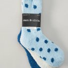 New Lot of 3 Crew Length Cozy Socks Blue Dot by Sam & Olivia Sz 4-10 Casual Socks NEW