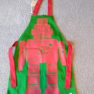 NEW Old Navy Kitchen Apron Christmas Red & Green Robot - Youth One Size