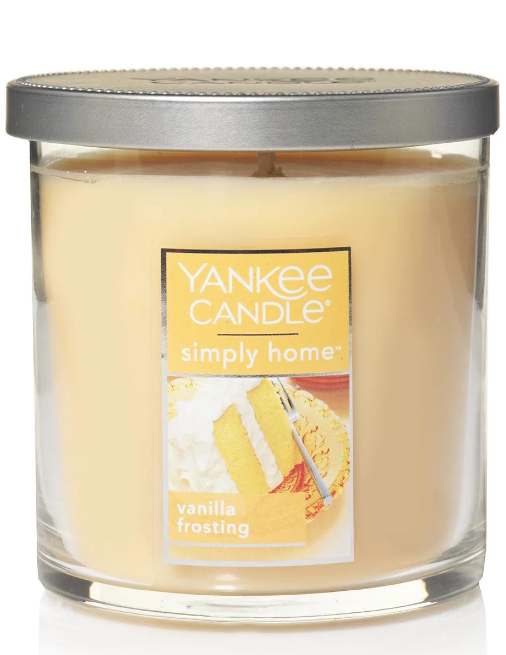 Yankee Candle Simply Home Vanilla Frosting Jar Candle 7 Oz Burns up to 40 Hours NEW