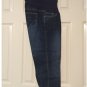 New Large Maternity Oh Baby by Motherhood Mid-Belly Blue Crop Capris Constructed