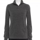 Womens Tek Gear Micro Fleece Quarter-Zip Pullover in Black Size Small or S NEW