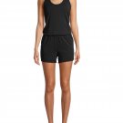 Avia Women's Size XS Extra Small Solid Black Athleisure Romper New