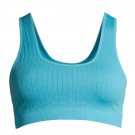NEW No Boundaries Womens Seamless Double Scoop Bralette Girls, Teens Jrs. Size Small - Turquoise